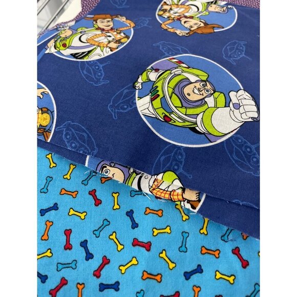 Assorted Colorful Printed Fabric Scrap Bundle Cottons Sewing Quilting - Picture 4 of 6